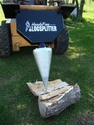 Hands-Free Skid-Steer-Mounted Log Splitter